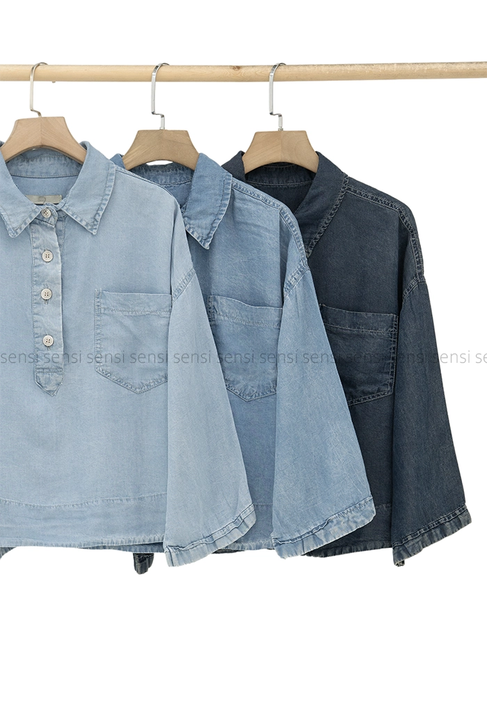 شومیز کراپ تنسل کد1005307